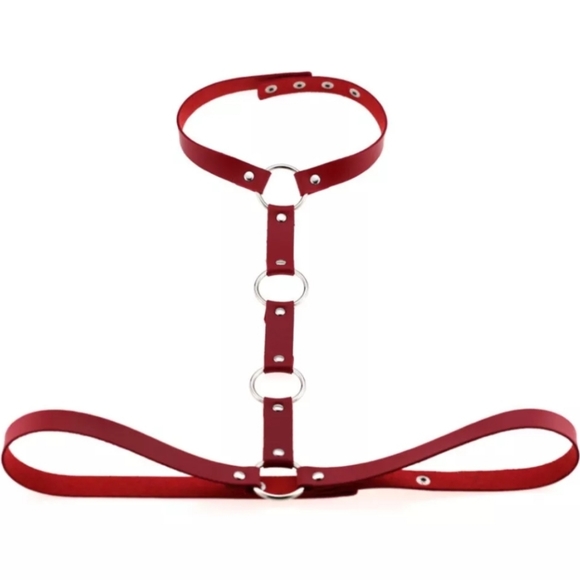 Scarlet Dominion Leather Harness - Picture 1 of 1